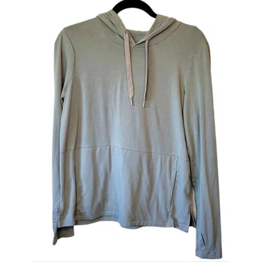 Men's Lightweight Sage Green Hooded Sweater